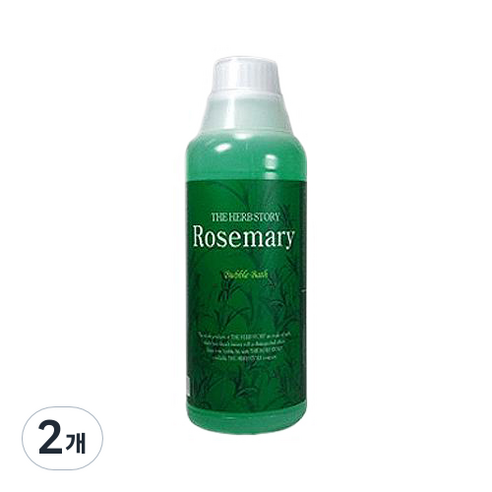 더허브스토리 버블바스 로즈마리, 1000ml, 2개