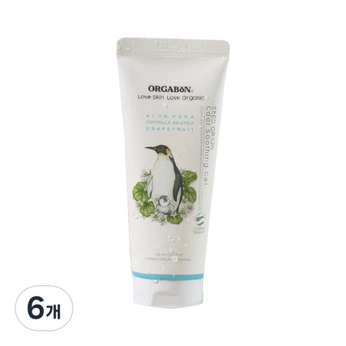 오가본 씨앗품은 시원 수딩젤, 150ml, 6개