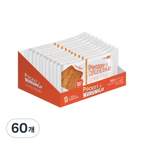 심플잇 김치볶음밥 포켓누룽지, 34g, 60개