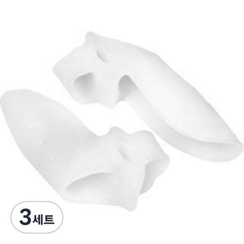 바이미 엄지발가락 보호대 좌우세트 화이트, 3세트