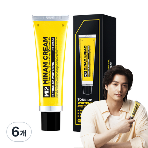 미프 미남크림 미백 톤업 화이트닝 크림 50 ml, 6개
