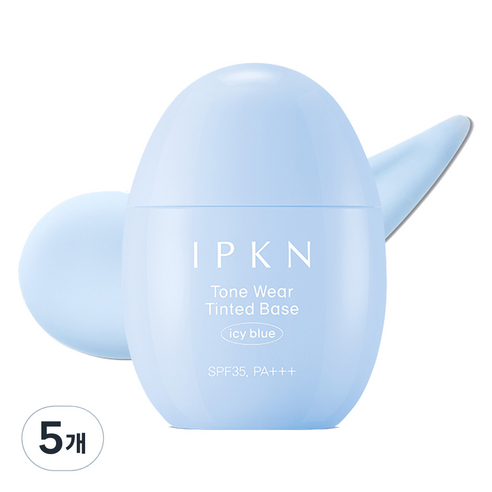 입큰 톤 웨어 틴티드 베이스 40ml, 5개, 아이시 블루