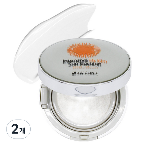 3W클리닉 인텐시브 닥터 킴 선 쿠션 SPF50+ PA++++, 2개, 15g