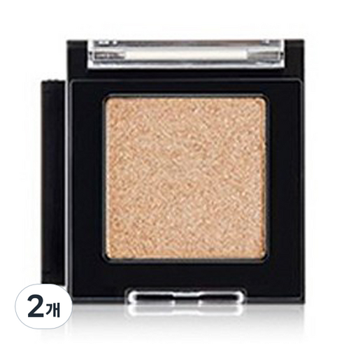 더페이스샵 모노 큐브 아이섀도우 글리터 1.8g, BE02 디어베이지, 2개