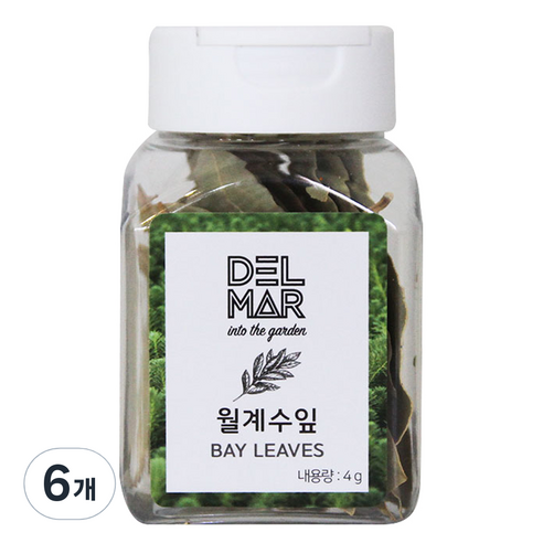 딜리셔스마켓 프리미엄 월계수 잎, 4g, 6개