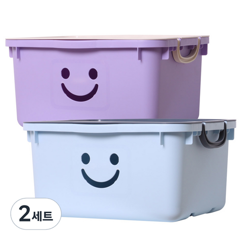 보노하우스 모던 초대형 해피박스, 블루, 바이올렛, 2세트