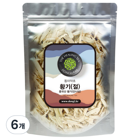 동이약초 황기 절, 150g, 6개