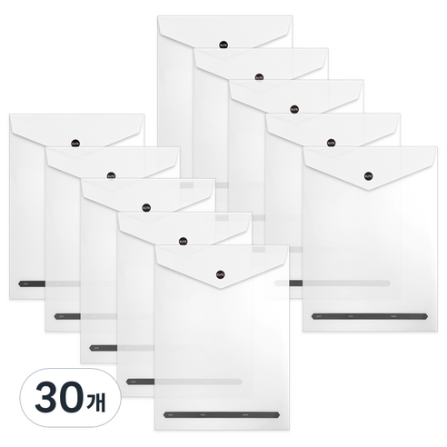 투영디자인 세로봉투 엘리트 파일, 화이트(랜덤발송), 30개
