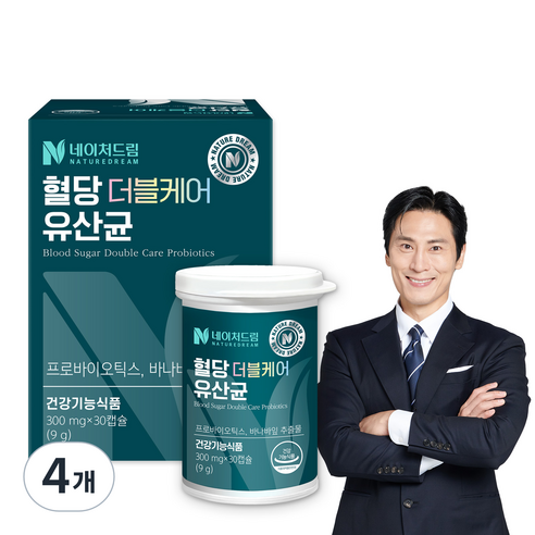 네이처드림 혈당 더블케어 유산균 9g, 30정, 4개