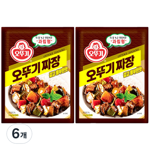 오뚜기 짜장 깊고 풍부한맛 과립형, 1kg, 6개