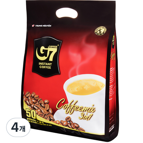 G7 3 in 1 커피믹스, 16g, 50개입, 4개