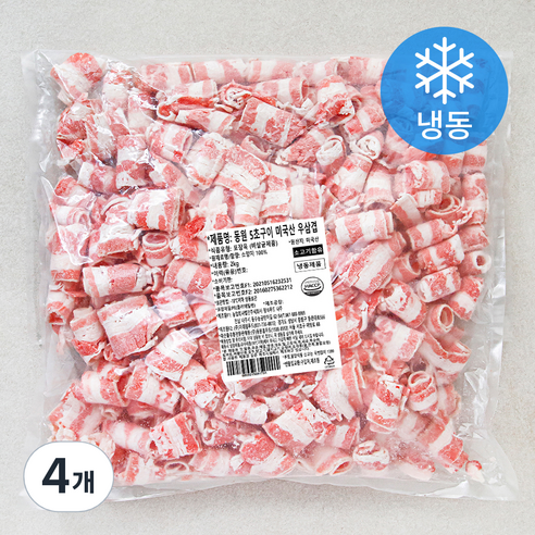동원 5초 구이 미국산 우삼겹 (냉동), 4개, 2kg