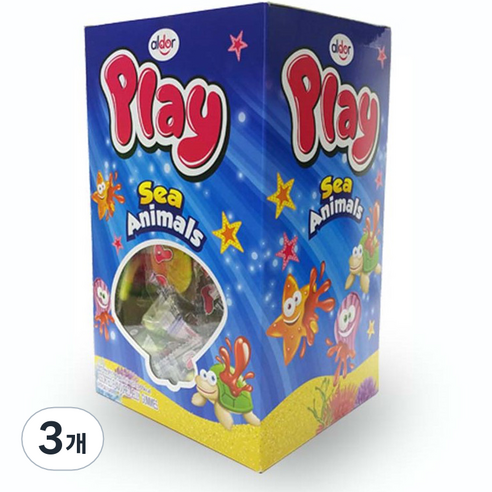 알도르 플레이 씨애니멀 젤리 100개입, 700g, 3개