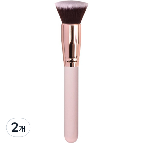 미니맥시 파운데이션 브러쉬, 기본형 핑크, 2개