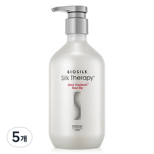 실크테라피 샤인 트리트먼트 플러스 로즈힙, 500ml, 5개