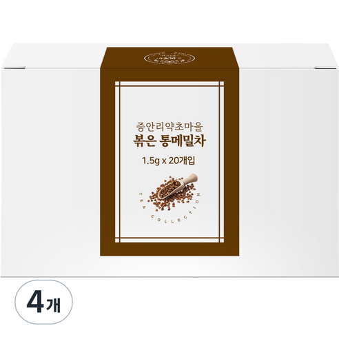 증안리약초마을협동조합 볶은 통 메밀차, 1.5g, 20개입, 4개