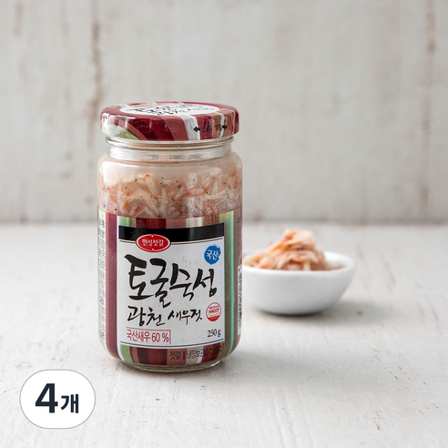 한성기업 토굴숙성 광천새우젓, 250g, 4개