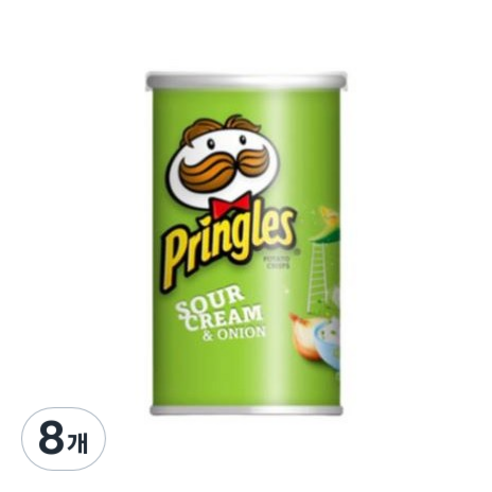 프링글스 양파맛, 53g, 8개