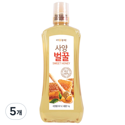 다농원 사양벌꿀, 1kg, 5개