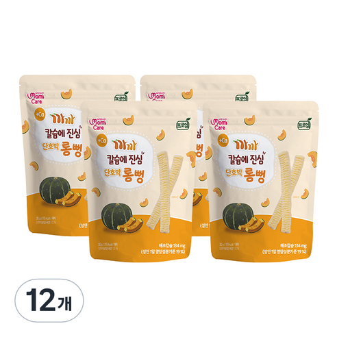 프로엠 까까 칼슘에 진심 단호박 롱뻥 30g, 12개