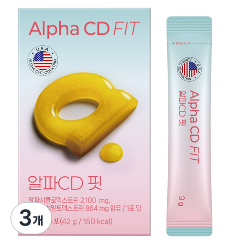 GC녹십자웰빙 알파CD 핏 14p, 42g, 3개