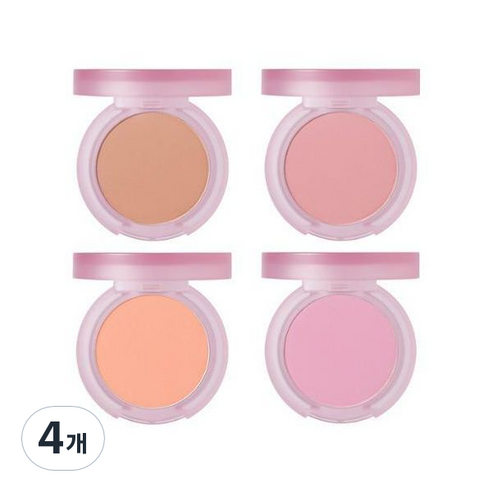 바닐라코 프라이밍 베일 치크 6g, CR01 리파인드, 4개
