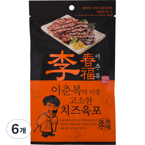 코주부육포 이춘복의 비법 고소한 치즈육포, 30g, 4개