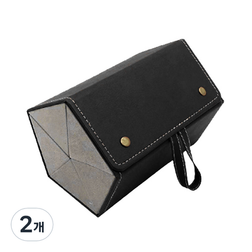 블럭마트 휴대용 안경 선글라스 정리함 5구, 블랙, 2개
