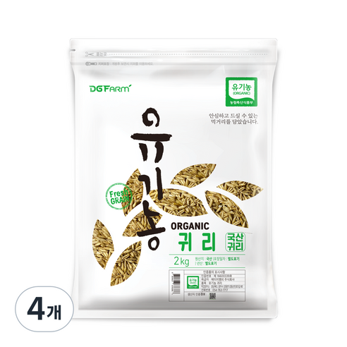 대구농산 유기농 귀리, 2kg, 4개