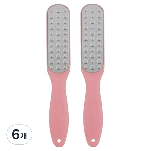 아늑공간 발바닥 뒷꿈치 각질제거기 핑크, 1개입, 6개, 100g