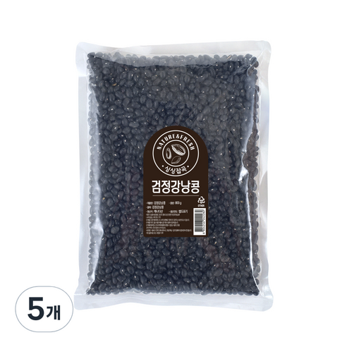 월드그린 싱싱 검정 강낭콩, 800g, 5개