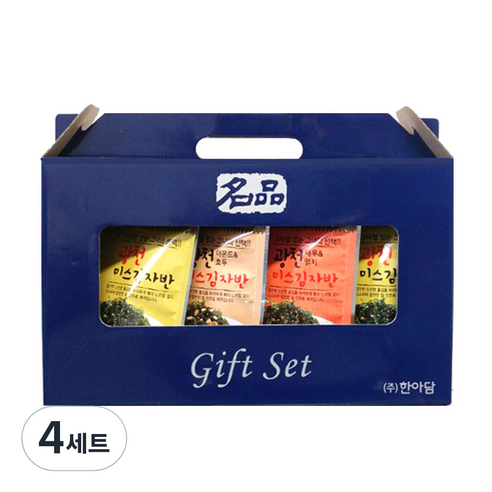 미스김자반 광천 3가지맛 40g x 4개입 선물세트, 4세트