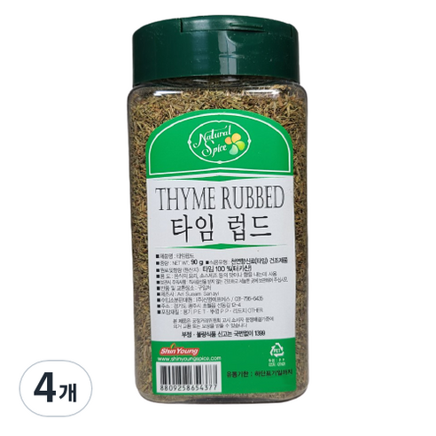 내츄럴스파이스 타임럽드, 90g, 4개