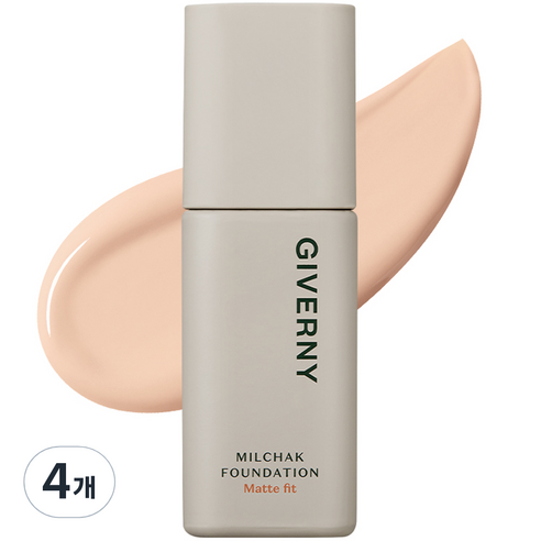 지베르니 밀착 매트핏 파운데이션 30ml, 4개, 21C 쿨 베이지