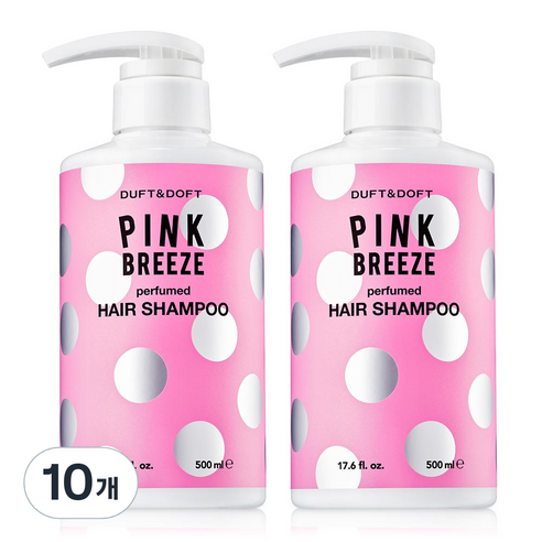 더프트앤도프트 퍼퓸드 샴푸 핑크브리즈, 500ml, 10개