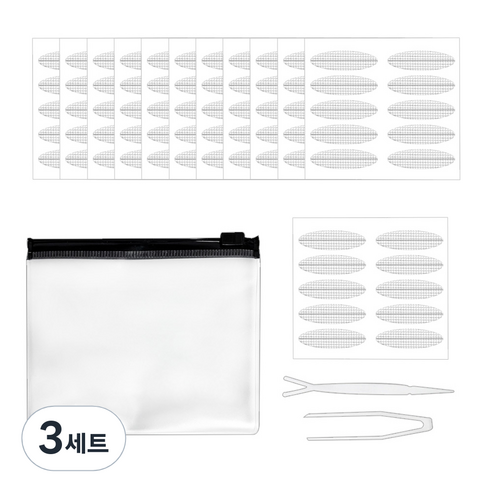 다크니스 누드 아이업 쌍꺼풀테이프 B 240p 세트, 3세트, 혼합색상
