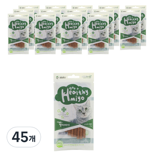 아스쿠 헬시묘 져키 20g, 멸치, 45개