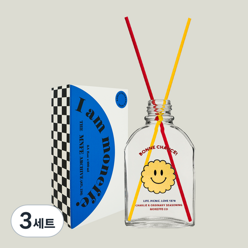 포인트가 필요한 지금 미드 센추리 모던 디퓨저 인테리어 방향제 + 포스터 2종 세트, 그레이프프룻 소르베, 100ml, 3세트