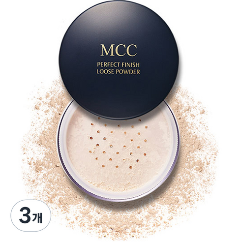 MCC 퍼펙트 피니쉬 NEW 페이스 루스파우더 40g, 23호 내추럴베이지, 3개