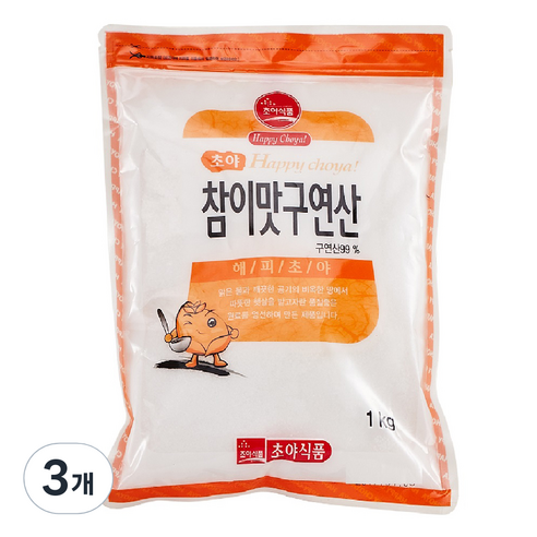 초야식품 참이맛 구연산, 1kg, 3개