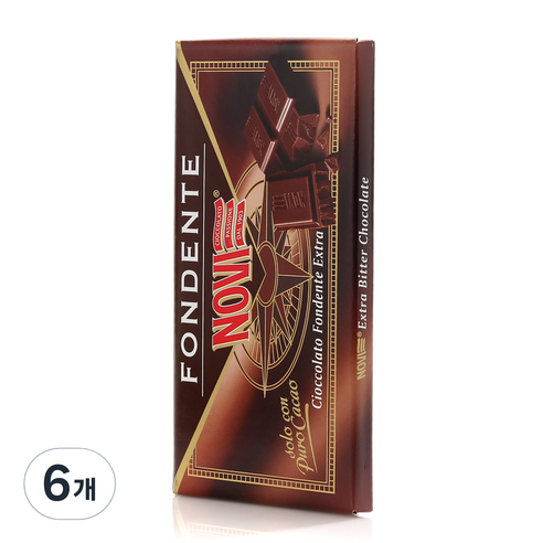 NOVI 다크초콜릿, 100g, 6개