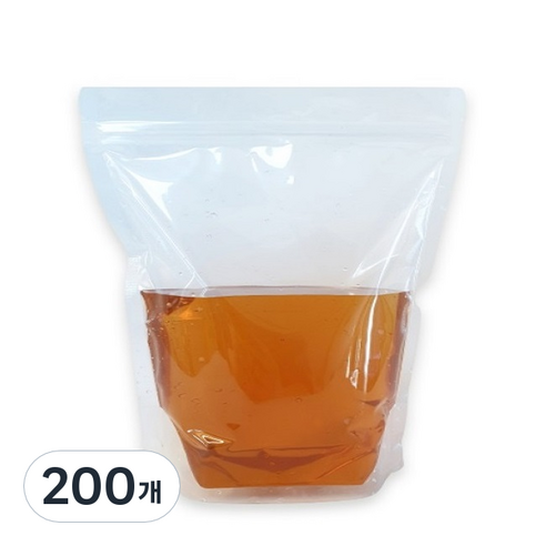 생활을그리다 스탠드 투명 육수저장팩 700ml, 18 x 20 cm, 50개입, 4개