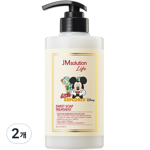 제이엠솔루션 라이프 디즈니 스위트 소프 트리트먼트 스위트 머스크향, 2개, 500ml