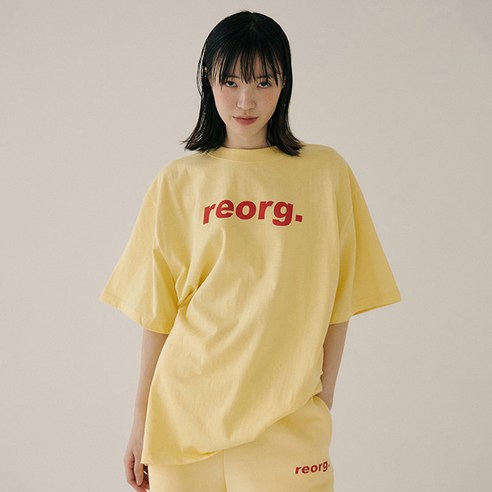 리올그 여성용 PRINTING 반팔 티셔츠