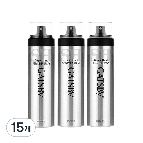 갸스비 셋앤킵 슈퍼하드 헤어 스프레이, 15개, 263ml