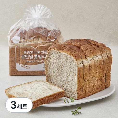 삼립 로만밀 통밀식빵, 420g, 2개입, 3세트