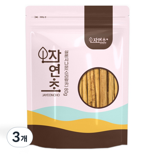 실론 시나몬 스틱, 80g, 3개