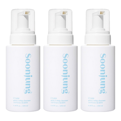 순정 약산성 6.5휩 클렌저 대용량 250ml 21AD NEW, 3개