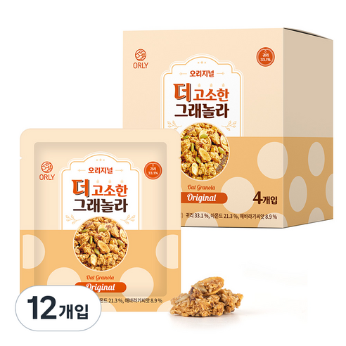 올리 더 고소한 그래놀라 오리지널, 25g, 12개