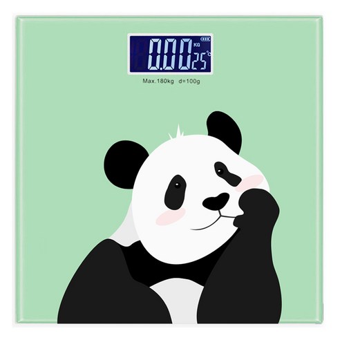 노바리빙 LCD 귀여운 캐릭터 팬더 체중계, 판다